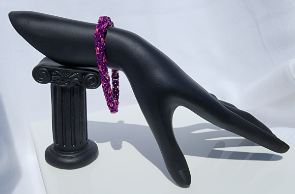 Purple & Pink Byzantine Bracelet - Image 2