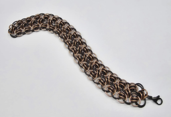 Black & Copper Double Helm Bracelet