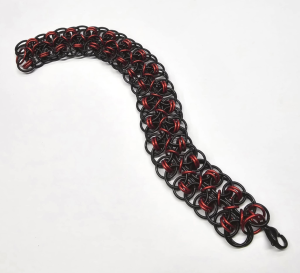 Red & Black Double Helm Bracelet - Image 2