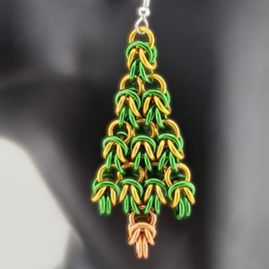 Half-Byzantine Christmas Tree Earrings