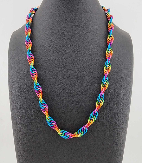 Rainbow Spiral 4 in 1 Necklace