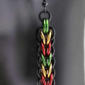 Green, Gold & Red – Rastafari/Pan-African Full Persian 6 in 1 Earrings