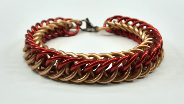 Red & Copper Half Persian 4 in 1 Bracelet