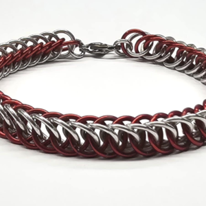 Red & Silver Half Persian 4 in 1 Bracelet