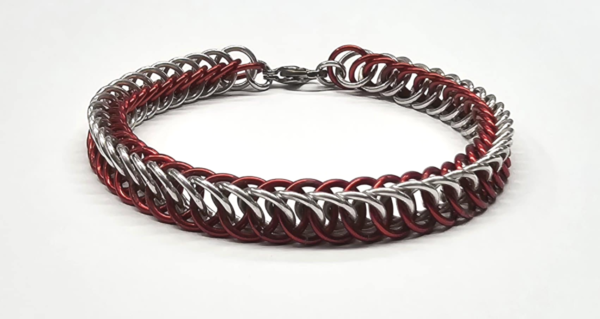 Red & Silver Half Persian 4 in 1 Bracelet