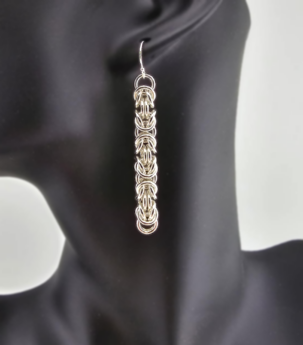Sterling Silver Byzantine Earrings