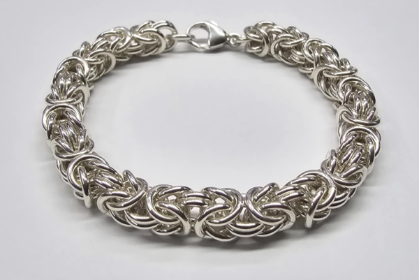 Sterling Silver Byzantine Bracelet