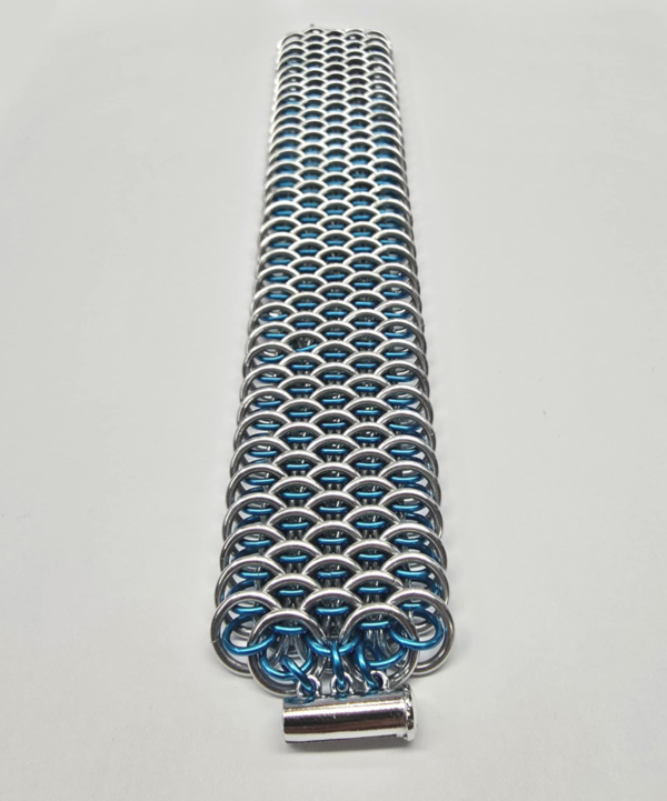 Silver & Turquoise Dragonscale Cuff