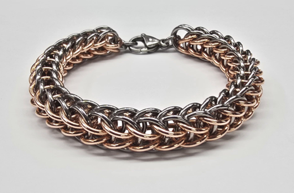 Stainless Steel & Copper Full Persian 6 in 1 Bracelet